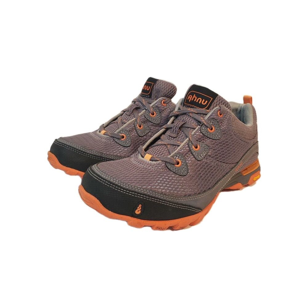 Ahnu Sugarpine Low Womens SZ 7 Vibram Hiking Running Shoes Gray Orange